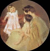 Mary Cassatt Mother and children oil on canvas